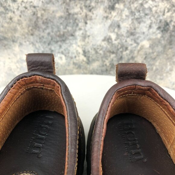 Born Women's Size 7M Brown Leather Closed Toe Lace-Up Low Top Oxford Shoes - Picture 4 of 13